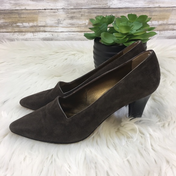 Vintage Yves Saint Laurent Brown Pumps 6M - Picture 8 of 8